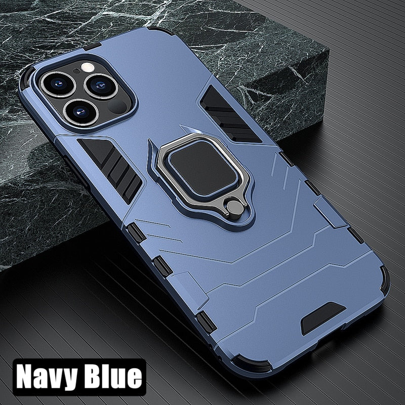 Anti Shock Case For iPhone 11 12 13 14 Pro XR Xs Max X 8 7 6 Plus 5S Magnet Armor Shell Case Cover For Apple iPhone SE 2022 2020