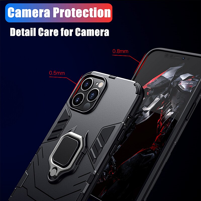 Anti Shock Case For iPhone 11 12 13 14 Pro XR Xs Max X 8 7 6 Plus 5S Magnet Armor Shell Case Cover For Apple iPhone SE 2022 2020