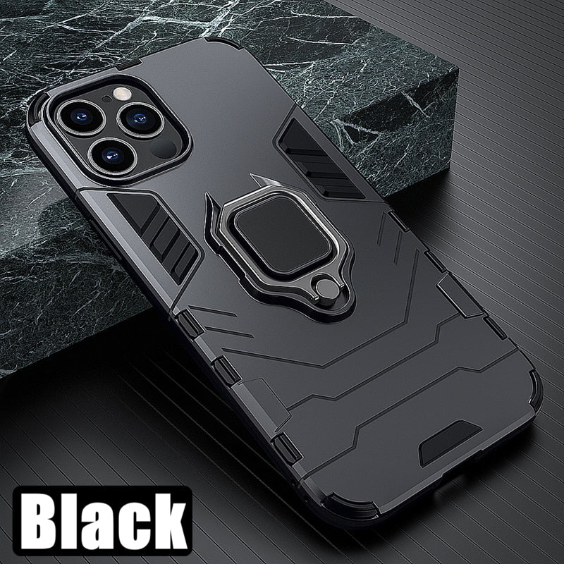 Anti Shock Case For iPhone 11 12 13 14 Pro XR Xs Max X 8 7 6 Plus 5S Magnet Armor Shell Case Cover For Apple iPhone SE 2022 2020