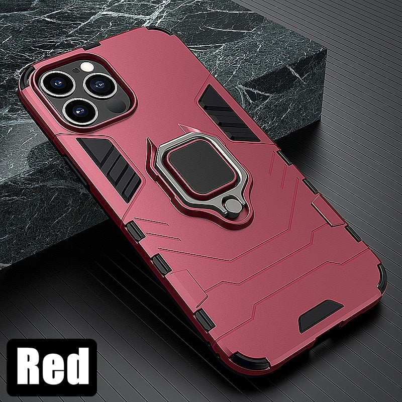 Anti Shock Case For iPhone 11 12 13 14 Pro XR Xs Max X 8 7 6 Plus 5S Magnet Armor Shell Case Cover For Apple iPhone SE 2022 2020